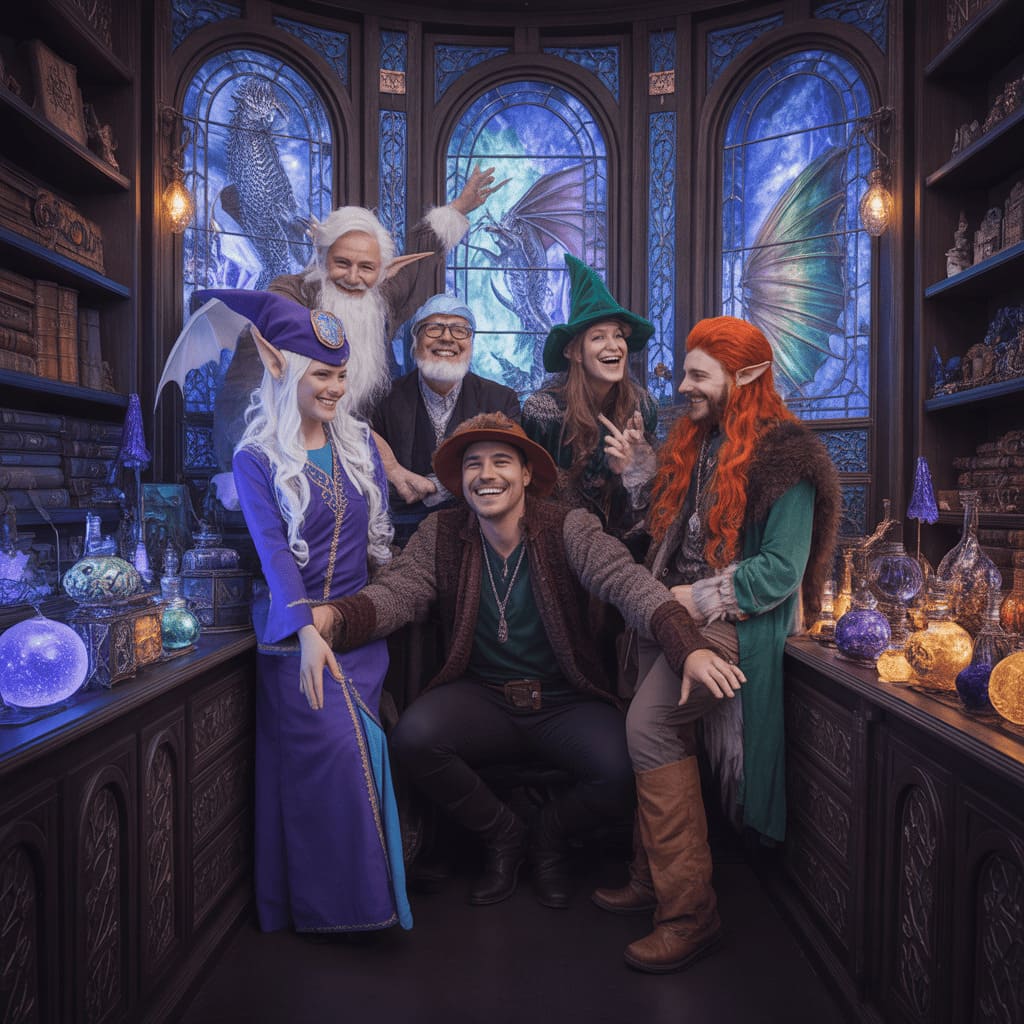 diverse-team-of-fantasy-enthusiasts-in-a-magical-shop-setting