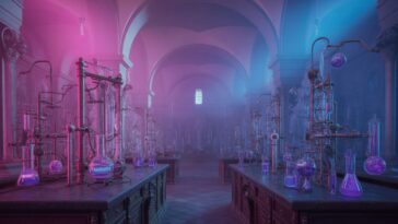 18th century Italian palace laboratory mysterious atmosphere