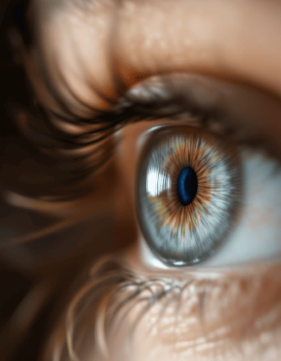 close up human eye iris macro photography colorful detailed