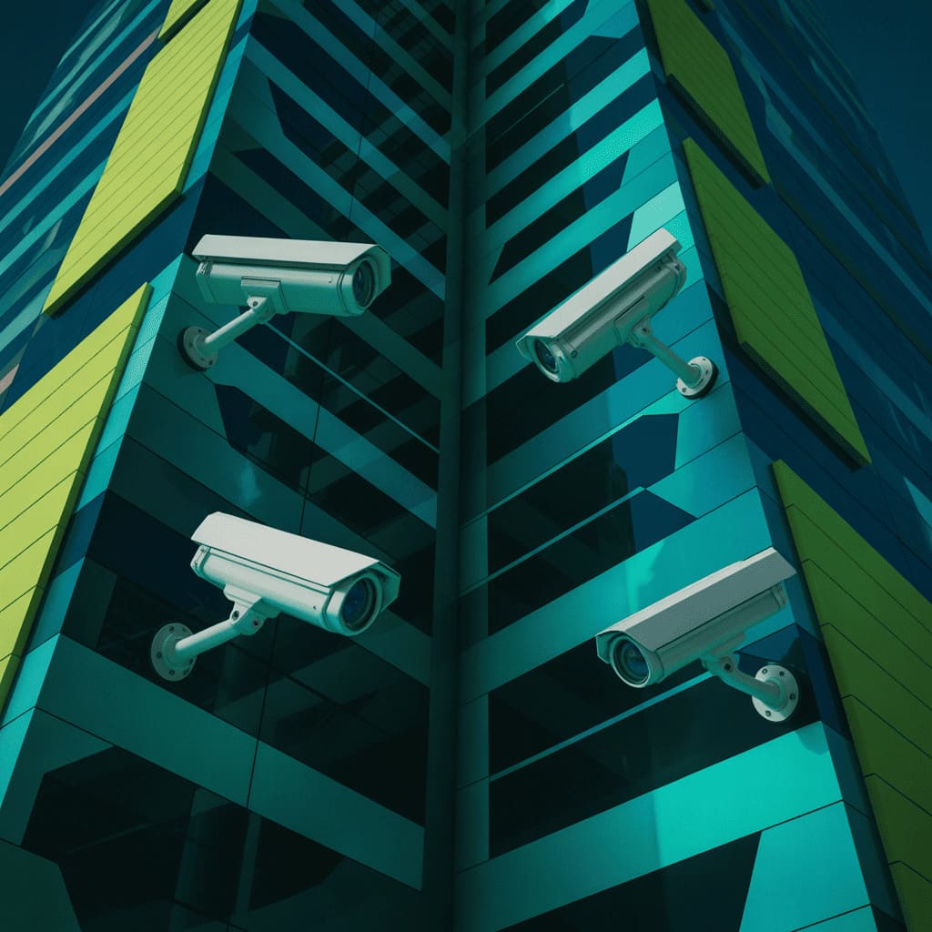 surveillance cameras dystopian society control