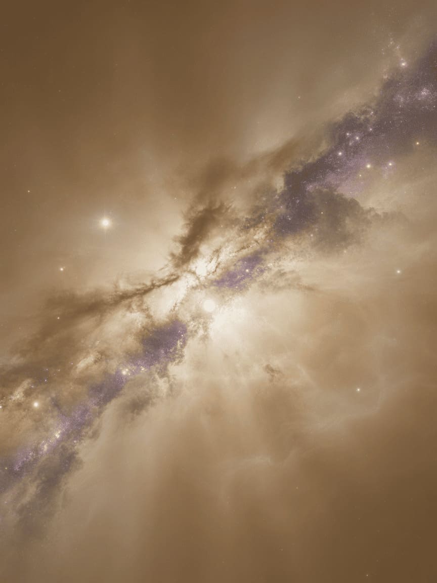 cosmic nebula stars galaxy purple blue mystical