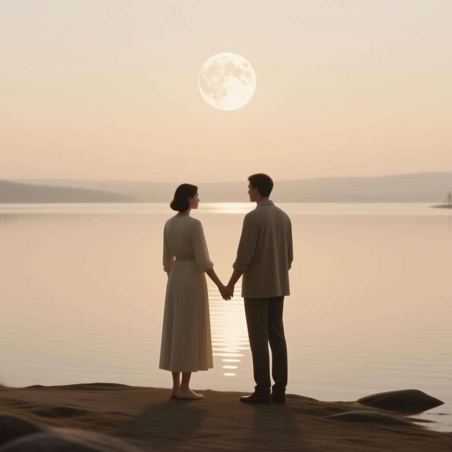 peaceful moonlight reflection partnership